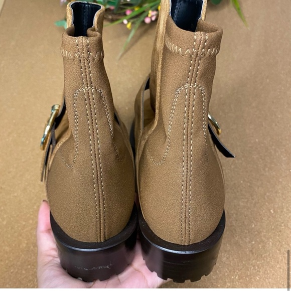 Stuart Weitzman Womens Suede and Neoprene Ankle boots Size 7 - Picture 11 of 16